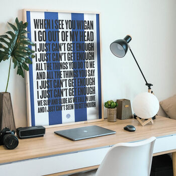Wigan Athletic 'Can't Get Enough' Football Song Print, 2 of 3