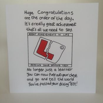 Driving Test Congratulations Card, 3 of 6