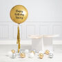 Personalised Gold Inflated Party Orb Balloon, thumbnail 2 of 2