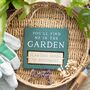 You'll Find Me In The Garden Reversible Hanging Sign, thumbnail 1 of 3