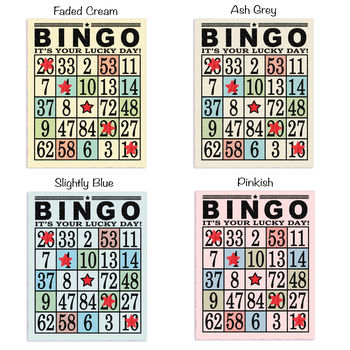 Personalised Lucky Day Bingo Card Print, 2 of 5