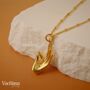 Jnana Mudra Gold Vermeil, Sterling Silver Pendant Necklace, thumbnail 6 of 12