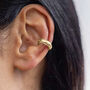 Chunky 18ct Gold Plated Ear Cuff, thumbnail 1 of 7