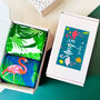 Personalised Flamingo Two Pairs Of Socks In A Box, thumbnail 6 of 8