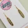 Baguette Glitter Earrings / Foodie Gift / French Bakery Jewellery / Cute Statement Accessories, thumbnail 4 of 5