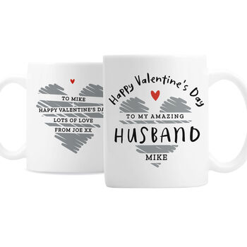 Personalised Happy Valentine's Day Mug, 5 of 5