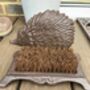 Cast Iron Hedgehog Boot Brush And Scraper Welly Cleaner, thumbnail 5 of 8