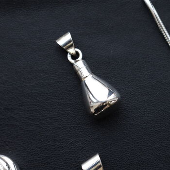 Potion Bottle Sterling Silver Urn Necklace, 2 of 7