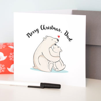Personalised Bear Daddy And Bear Cub Card, 3 of 4