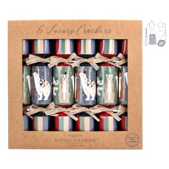 Gisela Graham Circus Themed Christmas Animal Crackers Set Of Six, 4 of 4