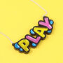 'Play' Acrylic Necklace, thumbnail 2 of 6