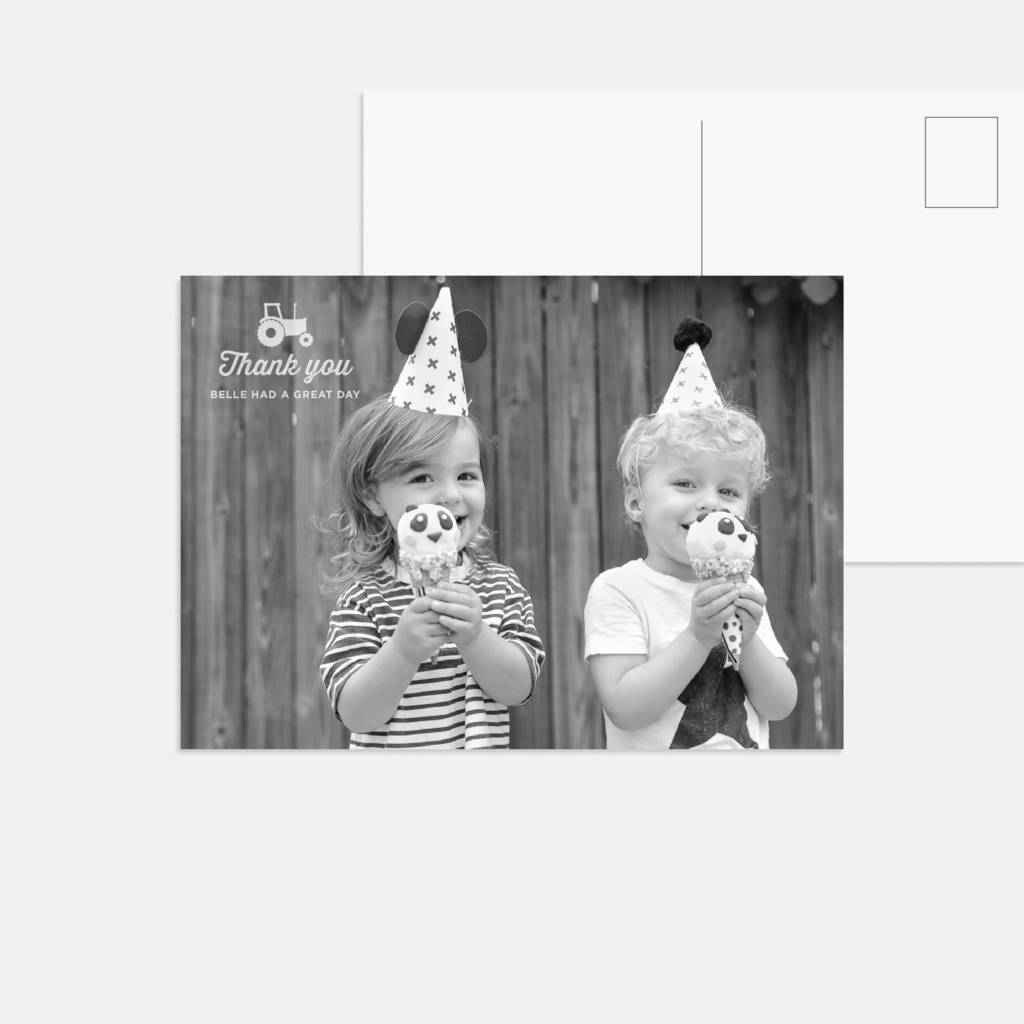 Image of 20 Little Farmer Children's Thank You Cards