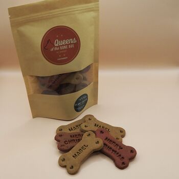 Personalised Christmas Bone Dog Biscuits, 4 of 4
