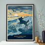Cockapoo Or Poodle On A Seaside Shoreline Sunrise. A Limited Edition Dog Gift Print, thumbnail 1 of 12