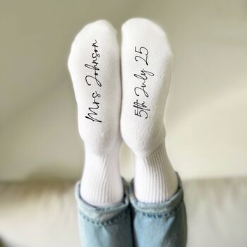Bride Socks Personalised Hen Do And Wedding Gifts, 8 of 8