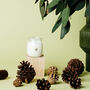 Pine And Mist Scented Yoghurt Pot Candle, thumbnail 1 of 5