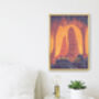 Carlsbad Caverns National Park USA Travel Poster Print, thumbnail 2 of 8