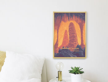 Carlsbad Caverns National Park USA Travel Poster Print, 2 of 8