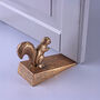 G Decor Sturdy Antique Gold Squirrel Door Stopper Decorative Woodland Door Wedge, thumbnail 3 of 3