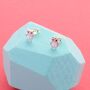 Owl Opal Detail Stud Earings, thumbnail 1 of 2