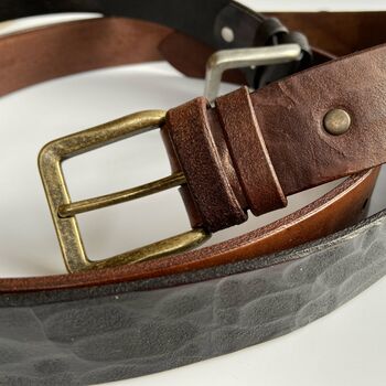High Quality Personalised Genuine Leather Belt, 7 of 9