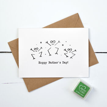 Fingerprint Froggy Father's Day Card Making Kit, 5 of 7