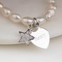 Personalised Children's Pearl Star Charm Bracelet, thumbnail 1 of 6
