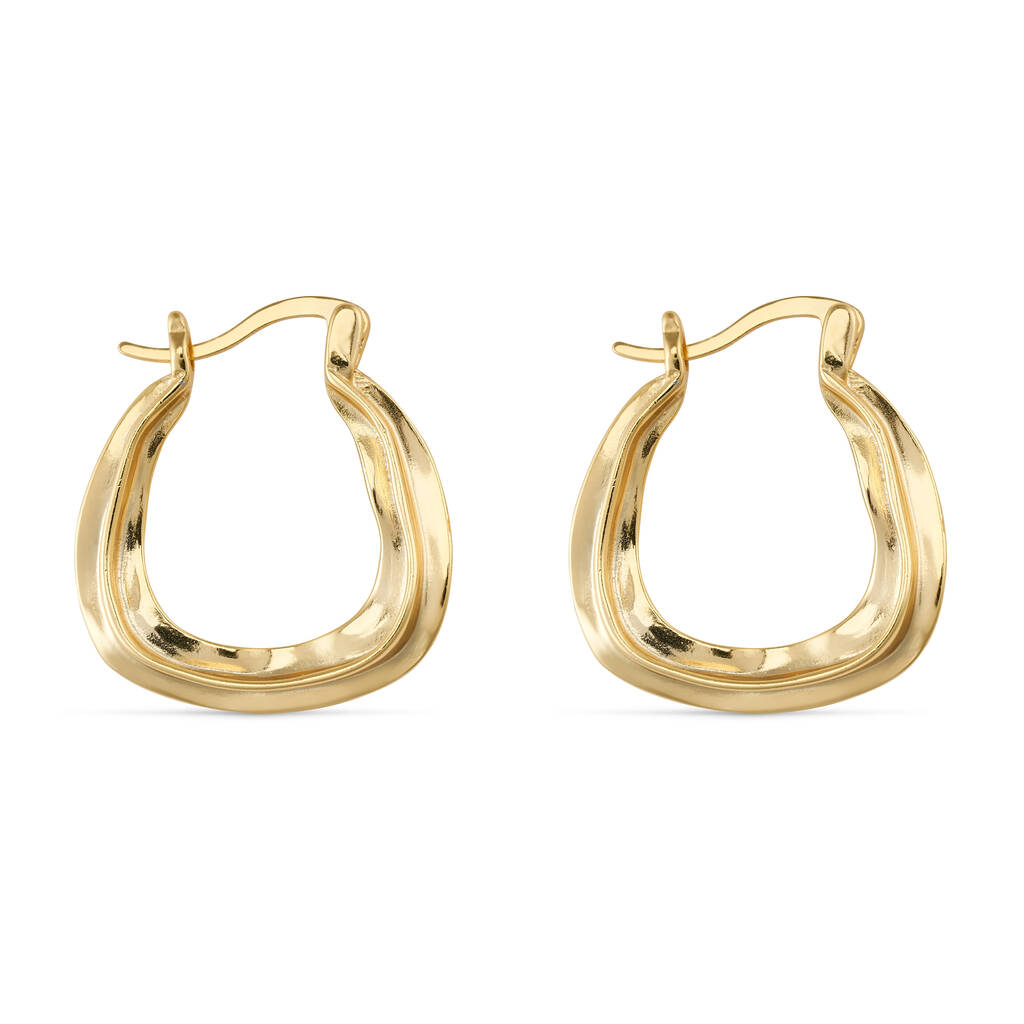 ANINE BING Twist Hoop Earrings - 14K Gold