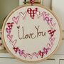 Valentine Embroidery Hoops, thumbnail 1 of 4