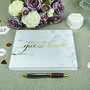 Wedding Guest Book With Gold Foil, thumbnail 2 of 2