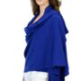 Royal Blue 100% Cashmere Travel Wrap Shawl Gift Boxed, thumbnail 1 of 11