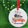 Personalised Family Christmas Car Bauble, thumbnail 1 of 7
