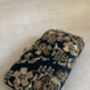 Green Raw Silk Rectangular Clutch Bag, thumbnail 3 of 9