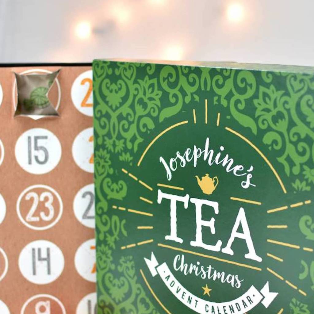 Personalised Tea Advent Calendar Box By TheLittleBoysRoom