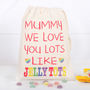 Personalised Love You Lots Jelly Tots Bag, thumbnail 7 of 7