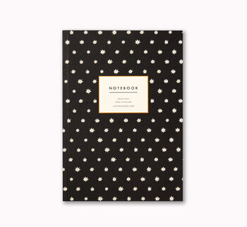 A5 Black Stars Notebook, Lined Journal, 2 of 6