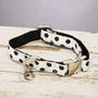 The Mayfair Black And White Spotted Dog Collar, thumbnail 1 of 4