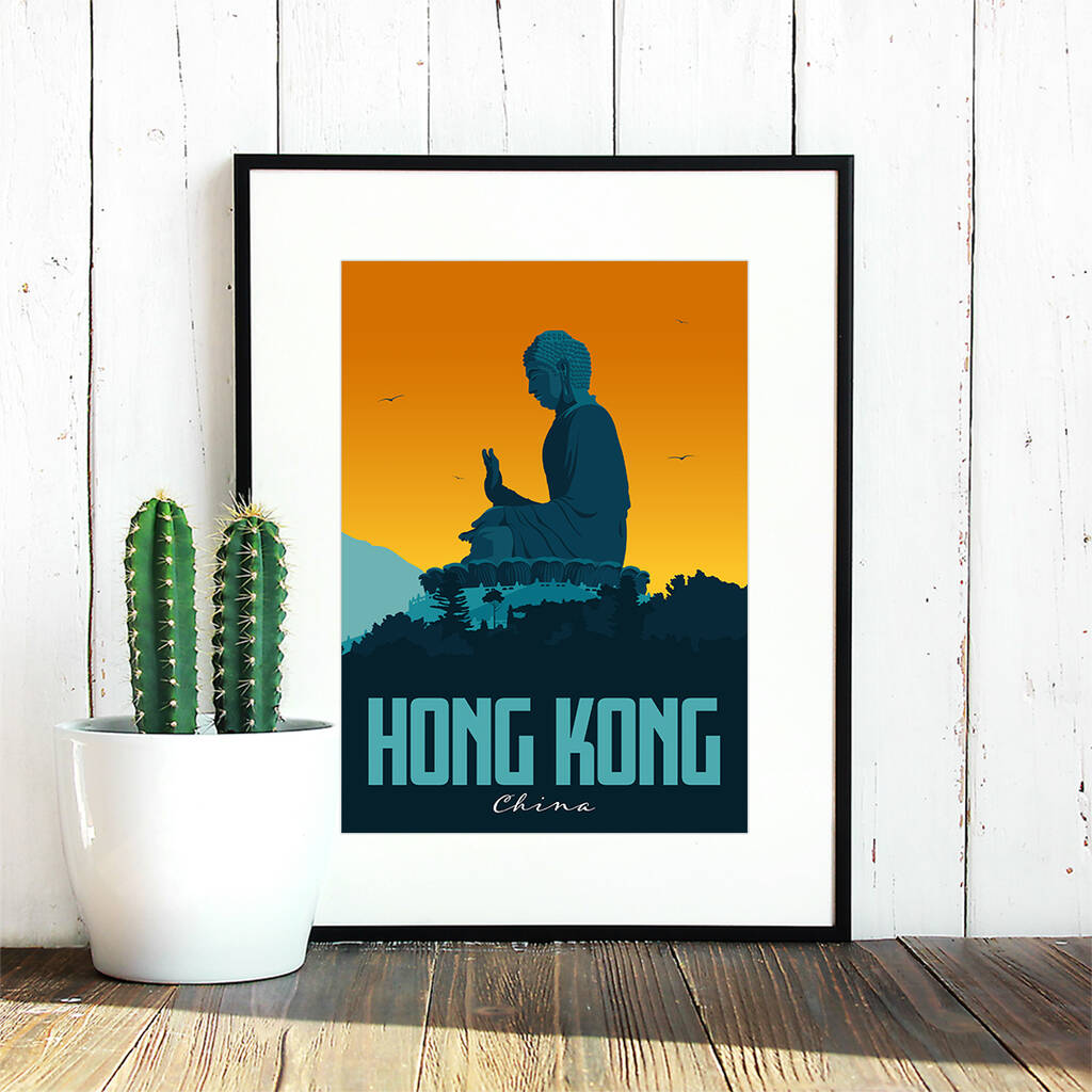 Hong Kong Art Print By Heyday Designs