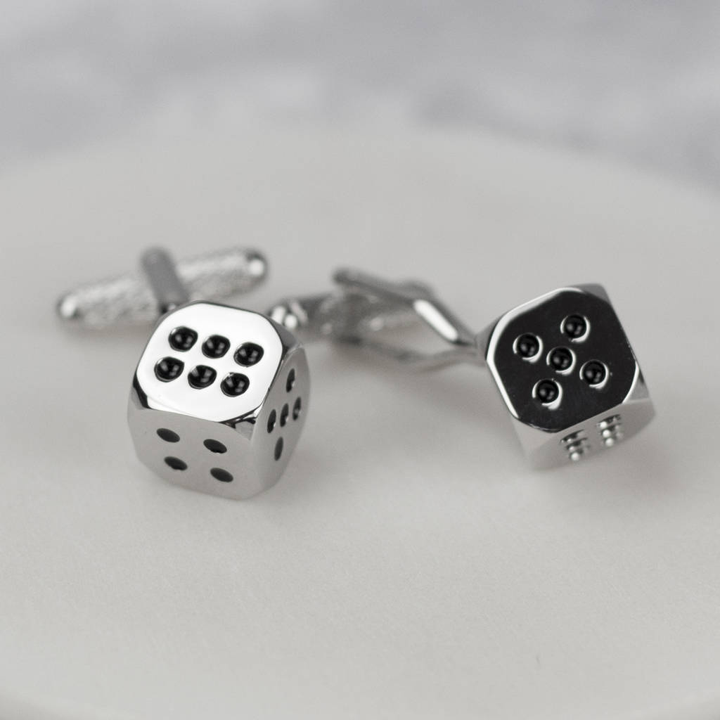 Dice Cufflink By We Love To Create | notonthehighstreet.com