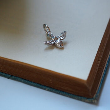 Bumble Bee Charm In Solid Gold, 2 of 5