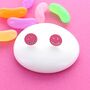 Pink Happy Face Stud Earrings, thumbnail 1 of 2