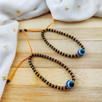 Indian Evil Eye Nazaria Bracelet For New Born And Kids, 2 of 4