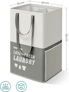 Set Of One/Two Large Laundry Basket Double Handles, 10 of 12
