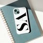 Personalised White Monogram Phone Case, thumbnail 2 of 6