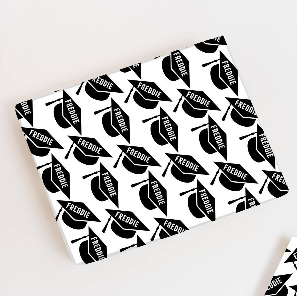 Personalised Graduation Wrapping Paper By Abigail Warner