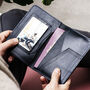 Leather Travel Passport Holder With Metal Photo Insert, thumbnail 5 of 12