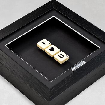 I Love You Scrabble Gift Frame, 2 of 6