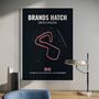 Brands Hatch F1 Track Print F1 Gift, Father's Day Gifts, thumbnail 1 of 2