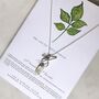 Tree Zodiac Necklace, Leaf Tablet, thumbnail 11 of 11