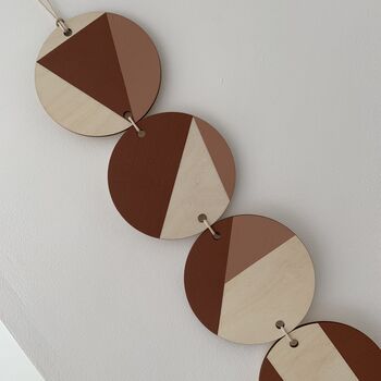 Terracotta And Dusky Pink Geometric Wall Art, 4 of 6